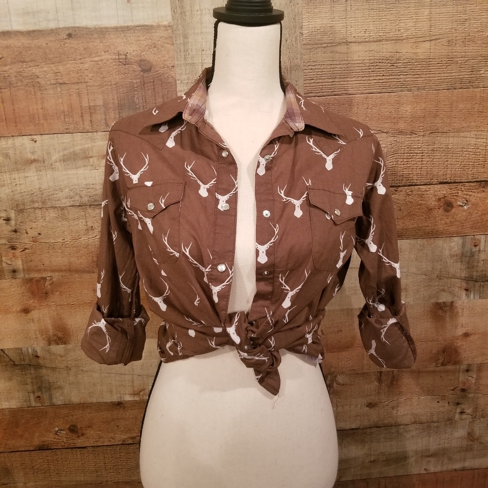 🦌Wrangler * NWOT * Antler Buck * Medium